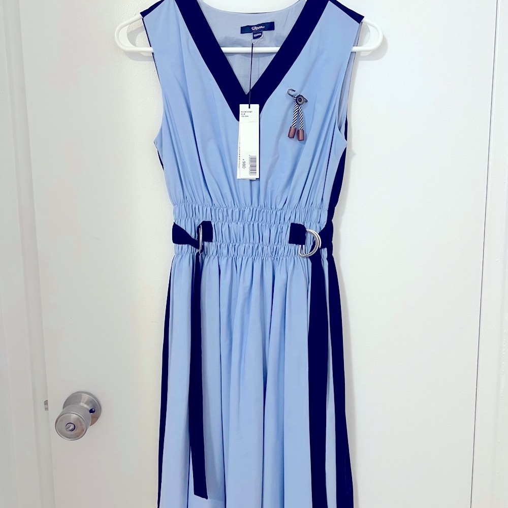 ROEM Elegant Blue Sleeveless Dress Size XS/S Bought it from South Korea